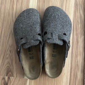 Birkenstock Boston wool clogs